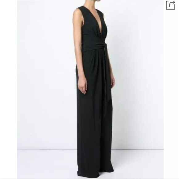 NWT Halston Heritage Black Jumpsuit - Picture 3 of 12